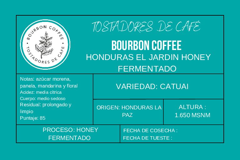 Honduras El Jardín Honey Fermentado